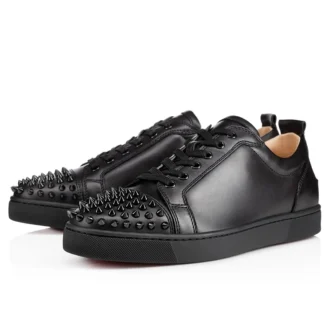 Louis Junior Spikes – Sneaker – Kalbsleder und Spikes – Schwarz – Herren