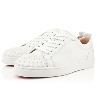 Louis Junior Spikes – Sneaker – Kalbsleder und Spikes – Weiß – Herren Louis Junior Spikes – Sneaker – Kalbsleder und Spikes – Weiß – Herren