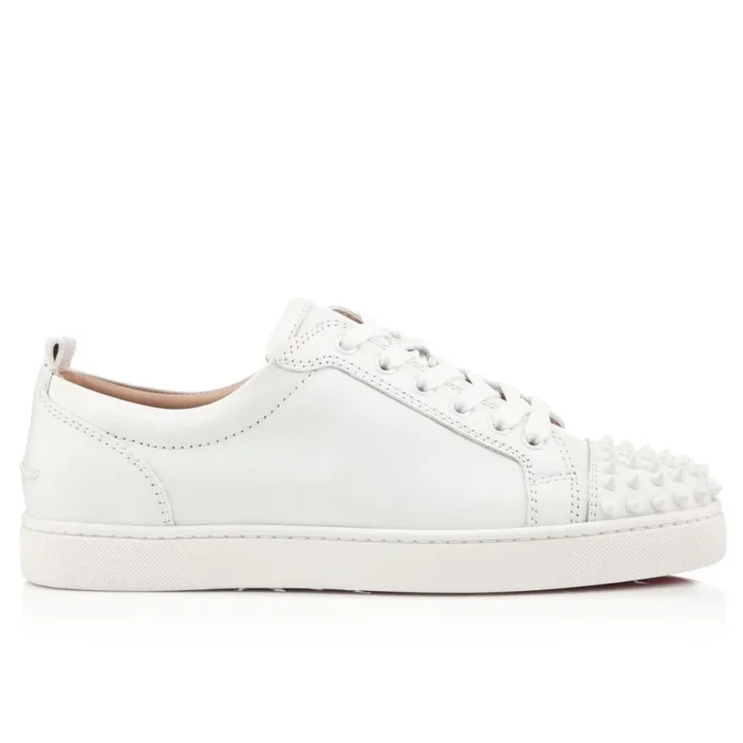 Louis Junior Spikes – Sneaker – Kalbsleder und Spikes – Weiß – Herren Louis Junior Spikes – Sneaker – Kalbsleder und Spikes – Weiß – Herren
