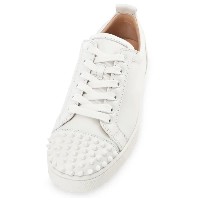 Louis Junior Spikes – Sneaker – Kalbsleder und Spikes – Weiß – Herren Louis Junior Spikes – Sneaker – Kalbsleder und Spikes – Weiß – Herren