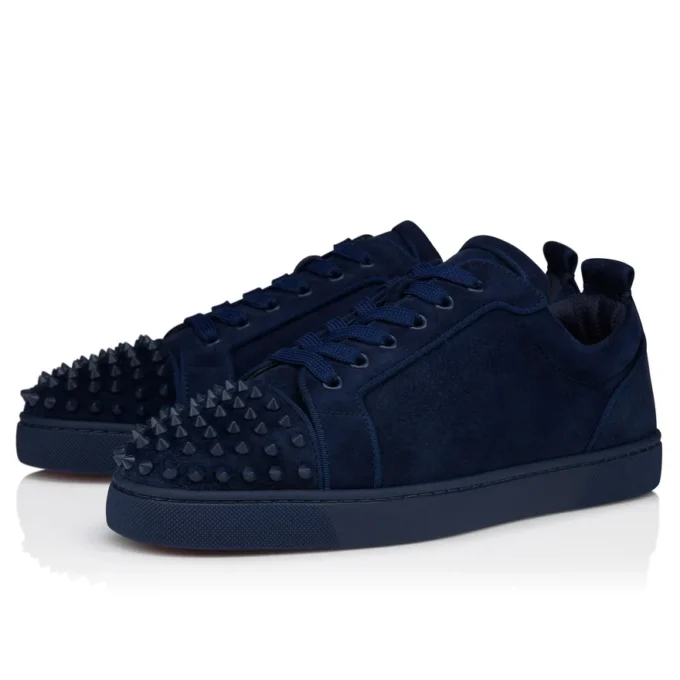 Louis Junior Spikes – Sneaker – Kalbsvelours und Spikes – Zaffiro – Herren Louis Junior Spikes – Sneaker – Kalbsvelours und Spikes – Zaffiro – Herren