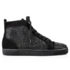 Louis Strass – Sneaker – Kalbsvelours und Strass – Schwarz – Herren