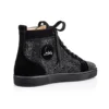Louis Strass – Sneaker – Kalbsvelours und Strass – Schwarz – Herren