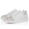 Louise Junior Perla – Sneaker – Krepp-Satin, Kalbsleder und Perlen – Weiß – Damen