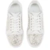 Louiseperla – Sneaker – Krepp-Satin, Kalbsleder, Strass und Perlen – Weiß – Damen Louiseperla – Sneaker – Krepp-Satin, Kalbsleder, Strass und Perlen – Weiß – Damen