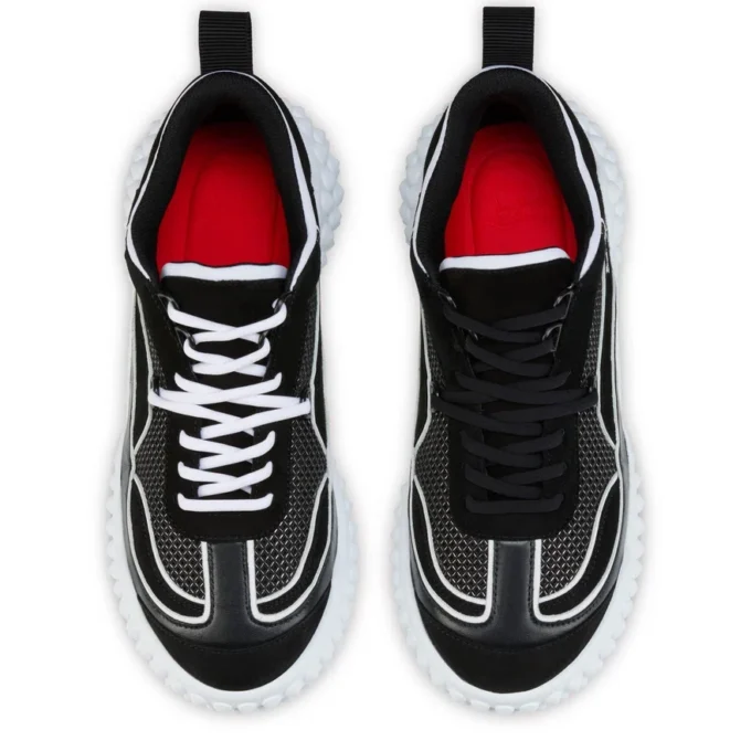 Mara – Sneaker – Veloursleder, Lamm-Nappaleder und Mesh – Schwarz – Damen Mara – Sneaker – Veloursleder, Lamm-Nappaleder und Mesh – Schwarz – Damen