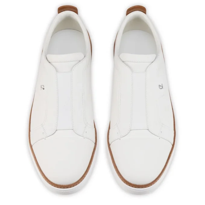 Marcontonio – Sneaker – Kalbsleder – Weiß – Herren