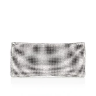 Maykimay – Clutch – Mesh und Strass – Silber