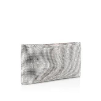 Maykimay – Clutch – Mesh und Strass – Silber
