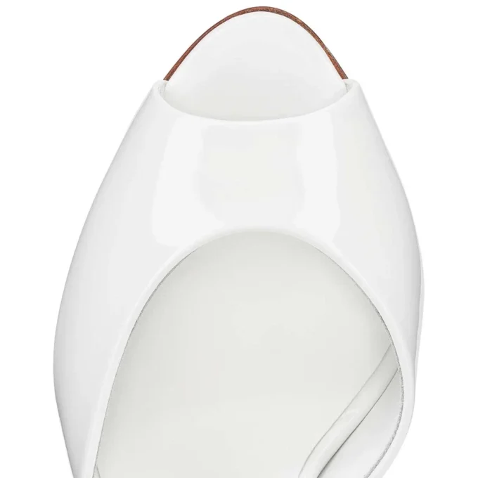 Me Dolly – 100-mm-Mules – Lackkalbsleder – Bianco – Damen Me Dolly – 100-mm-Mules – Lackkalbsleder – Bianco – Damen