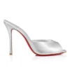 Me Dolly – 100-mm-Pantoletten – Nappaleder – Silber – Damen Me Dolly – 100-mm-Pantoletten – Nappaleder – Silber – Damen