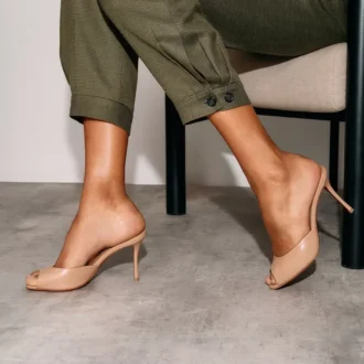 Me Dolly – 85-mm-Mules – Nappaleder – Blush – Damen