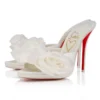 Mere Lachaise Mule – 120 mm Pantoletten – Krepp-Satin – Elfenbein – Damen Mere Lachaise Mule – 120 mm Pantoletten – Krepp-Satin – Elfenbein – Damen