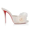 Mere Lachaise Mule – 120 mm Pantoletten – Krepp-Satin – Elfenbein – Damen Mere Lachaise Mule – 120 mm Pantoletten – Krepp-Satin – Elfenbein – Damen