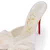 Mere Lachaise Mule – 120 mm Pantoletten – Krepp-Satin – Elfenbein – Damen Mere Lachaise Mule – 120 mm Pantoletten – Krepp-Satin – Elfenbein – Damen