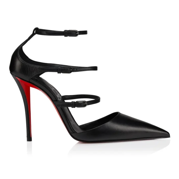 Milena – 100 mm Riemchen-Pumps – Ziegenleder – Schwarz – Damen Milena – 100 mm Riemchen-Pumps – Ziegenleder – Schwarz – Damen