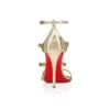 Millenium – 100 mm Riemchensandalen – Kalbsleder – Antikgold – Damen Millenium – 100 mm Riemchensandalen – Kalbsleder – Antikgold – Damen