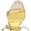 Millenium – 100 mm Riemchensandalen – Kalbsleder – Antikgold – Damen Millenium – 100 mm Riemchensandalen – Kalbsleder – Antikgold – Damen