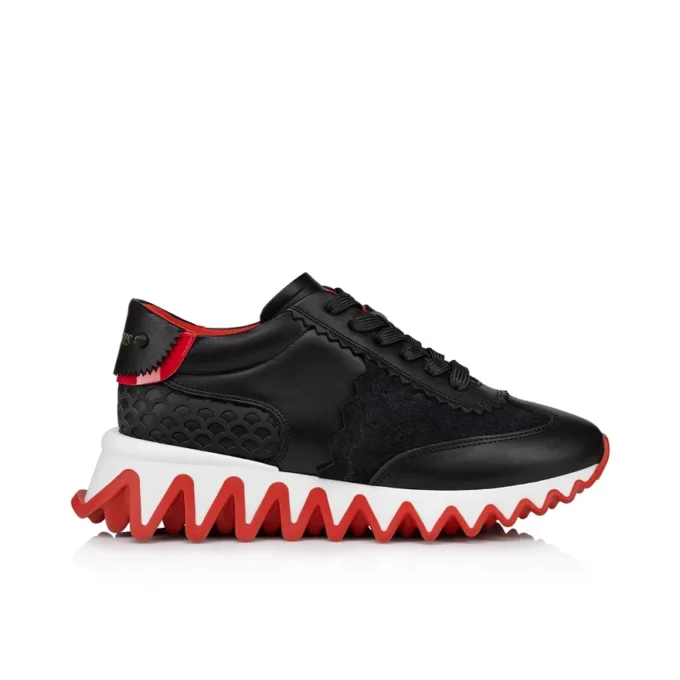 Mini Shark – Sneaker – Kalbsleder, Wildleder und Lackkalbsleder – Schwarz – Kinder Mini Shark – Sneaker – Kalbsleder, Wildleder und Lackkalbsleder – Schwarz – Kinder