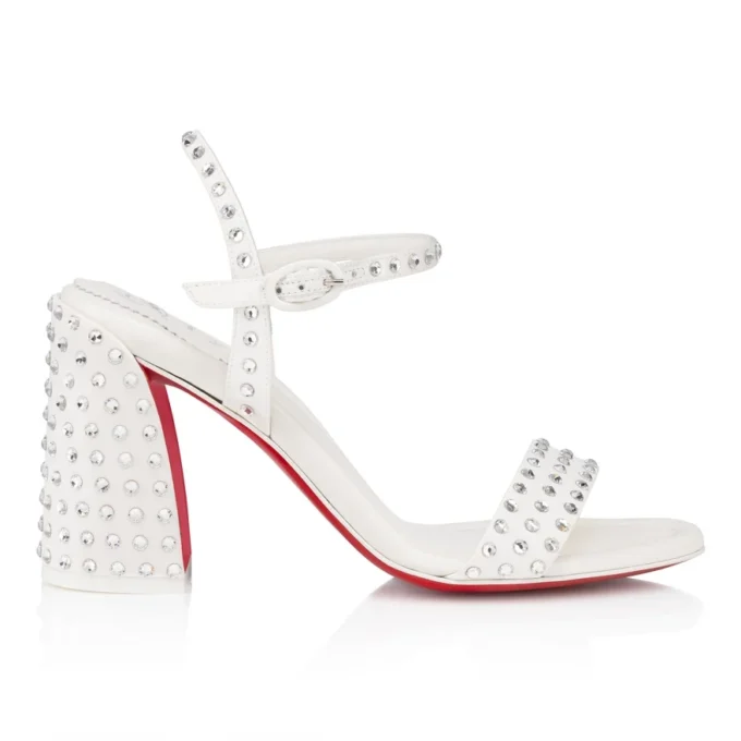 Miss Jane Sandal Strass Boum – 85-mm-Sandalen – Krepp-Satin – Version Ivory – Damen Miss Jane Sandal Strass Boum – 85-mm-Sandalen – Krepp-Satin – Version Ivory – Damen