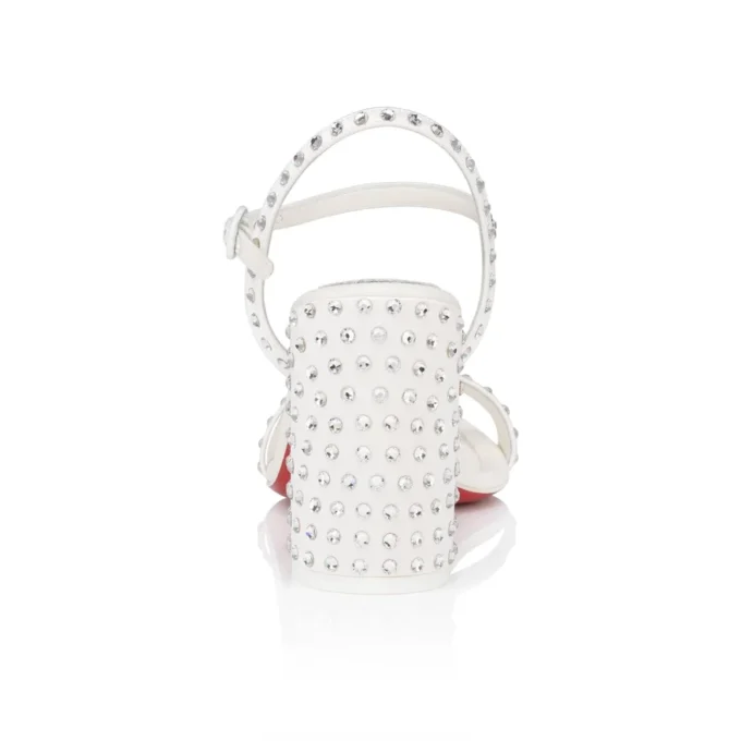 Miss Jane Sandal Strass Boum – 85-mm-Sandalen – Krepp-Satin – Version Ivory – Damen Miss Jane Sandal Strass Boum – 85-mm-Sandalen – Krepp-Satin – Version Ivory – Damen
