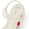 Miss Jane Sandal Strass Boum – 85-mm-Sandalen – Krepp-Satin – Version Ivory – Damen Miss Jane Sandal Strass Boum – 85-mm-Sandalen – Krepp-Satin – Version Ivory – Damen