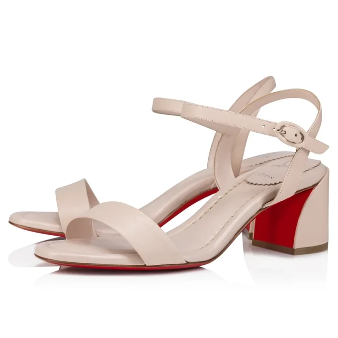 Miss Jane Sandale – 55 mm Sandalen – Nappaleder – Leche – Damen Miss Jane Sandale – 55 mm Sandalen – Nappaleder – Leche – Damen