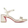 Miss Jane Sandale – 55 mm Sandalen – schillerndes Nappaleder – Platine – Damen Miss Jane Sandale – 55 mm Sandalen – schillerndes Nappaleder – Platine – Damen