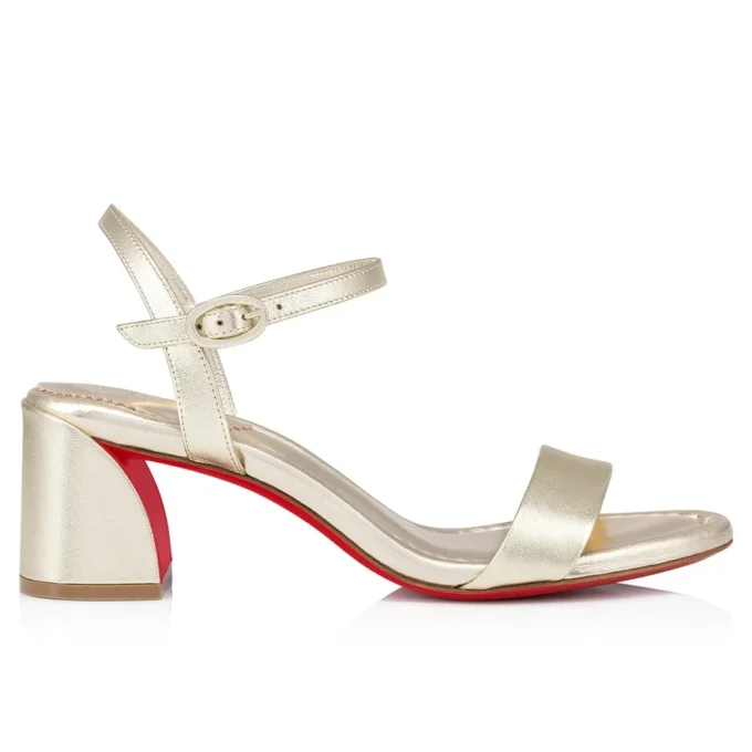Miss Jane Sandale – 55 mm Sandalen – schillerndes Nappaleder – Platine – Damen Miss Jane Sandale – 55 mm Sandalen – schillerndes Nappaleder – Platine – Damen
