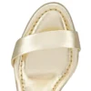 Miss Jane Sandale – 85 mm Sandalen – Laminiertes Kalbsleder – Platine – Damen Miss Jane Sandale – 85 mm Sandalen – Laminiertes Kalbsleder – Platine – Damen