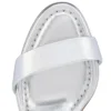 Miss Jane Sandale – 85-mm-Sandalen – Laminiertes Kalbsleder – Silber – Damen Miss Jane Sandale – 85-mm-Sandalen – Laminiertes Kalbsleder – Silber – Damen