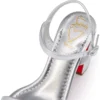 Miss Jane Sandale – 85-mm-Sandalen – Laminiertes Kalbsleder – Silber – Damen Miss Jane Sandale – 85-mm-Sandalen – Laminiertes Kalbsleder – Silber – Damen