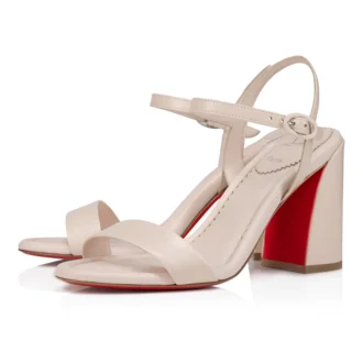 Miss Jane Sandale – 85 mm Sandalen – Nappaleder – Leche – Damen