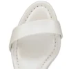 Miss Jane Sandale – 85 mm Sandalen – Perlglanz-Nappaleder – Bianco – Damen