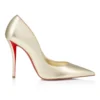 Miss Z – 100-mm-Pumps – Laminiertes Nappaleder – Platine – Damen