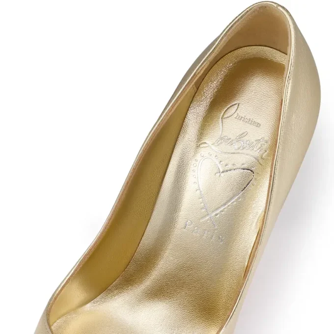 Miss Z – 100-mm-Pumps – Laminiertes Nappaleder – Platine – Damen