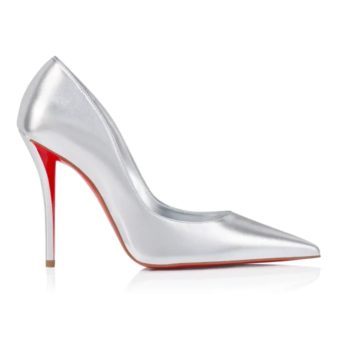 Miss Z – 100-mm-Pumps – Laminiertes Nappaleder – Silber – Damen Miss Z – 100-mm-Pumps – Laminiertes Nappaleder – Silber – Damen