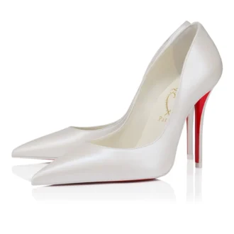 Miss Z – 100-mm-Pumps – Perlglänzendes Nappaleder – Bianco – Damen