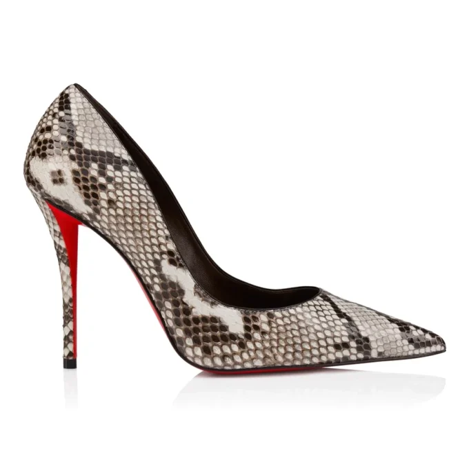 Miss Z – 100-mm-Pumps – Pythonleder – Roccia – Damen