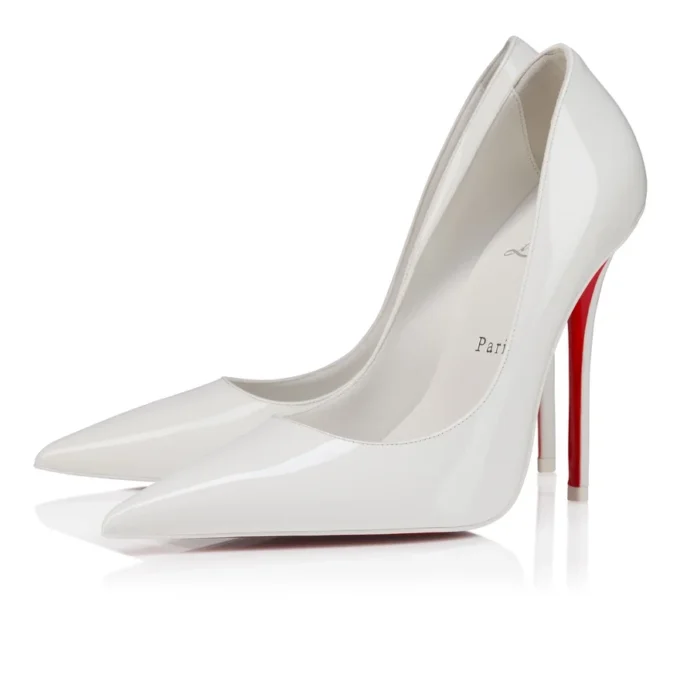 Miss Z – 120-mm-Pumps – Lackkalbsleder – Bianco – Damen