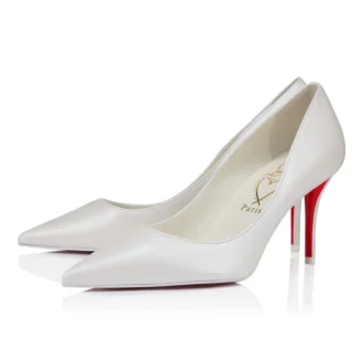 Miss Z – 80-mm-Pumps – Perlglanz-Nappaleder – Bianco – Damen