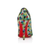 Miss Z Arlequin – 100-mm-Pumps – Mit Mikro-Pailletten bestickter Crêpe-Satin – Mehrfarbig – Damen