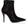 Miss Z Booty – 100 mm niedrige Stiefel – Samt – Schwarz – Damen Miss Z Booty – 100 mm niedrige Stiefel – Samt – Schwarz – Damen