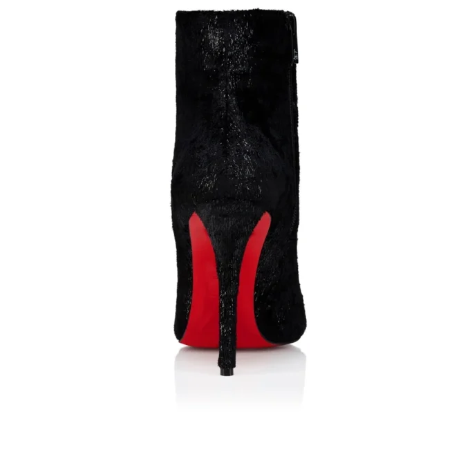 Miss Z Booty – 100 mm niedrige Stiefel – Samt – Schwarz – Damen Miss Z Booty – 100 mm niedrige Stiefel – Samt – Schwarz – Damen