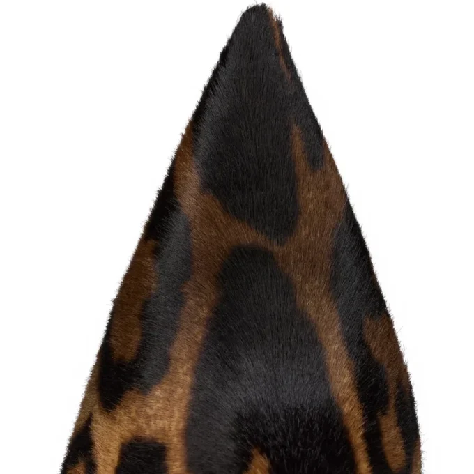 Miss Z Botta – 100-mm-Stiefel – „Bengali“-bedrucktes, haariges Kalbsleder – Braun – Damen Miss Z Botta – 100-mm-Stiefel – „Bengali“-bedrucktes, haariges Kalbsleder – Braun – Damen