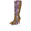 Miss Z Botta – 100-mm-Stiefel – Pythonleder mit Farbverlauf – Rhapsody Yellow – Damen Miss Z Botta – 100-mm-Stiefel – Pythonleder mit Farbverlauf – Rhapsody Yellow – Damen