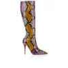 Miss Z Botta – 100-mm-Stiefel – Pythonleder mit Farbverlauf – Rhapsody Yellow – Damen Miss Z Botta – 100-mm-Stiefel – Pythonleder mit Farbverlauf – Rhapsody Yellow – Damen