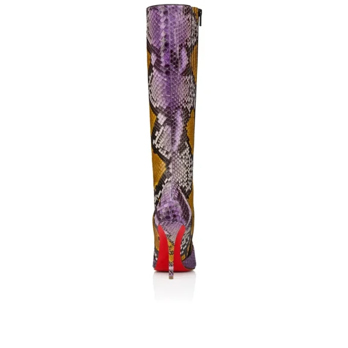 Miss Z Botta – 100-mm-Stiefel – Pythonleder mit Farbverlauf – Rhapsody Yellow – Damen Miss Z Botta – 100-mm-Stiefel – Pythonleder mit Farbverlauf – Rhapsody Yellow – Damen
