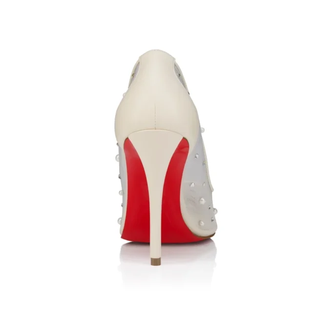Miss Z Degrastrass Perla – 100-mm-Pumps – Mesh, Nappaleder, Strass und Perlen – Bianco – Damen Miss Z Degrastrass Perla – 100-mm-Pumps – Mesh, Nappaleder, Strass und Perlen – Bianco – Damen
