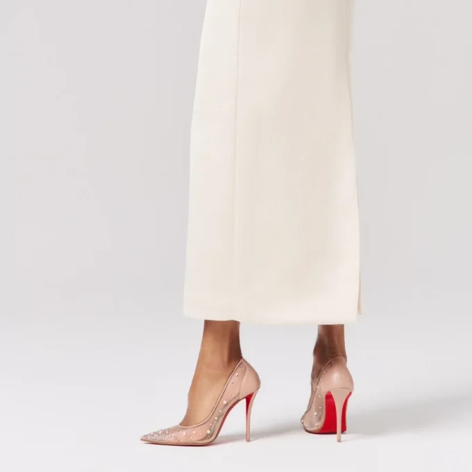 Miss Z Degrastrass Perla – 100-mm-Pumps – Mesh, Nappaleder, Strass und Perlen – Blush – Damen Miss Z Degrastrass Perla – 100-mm-Pumps – Mesh, Nappaleder, Strass und Perlen – Blush – Damen